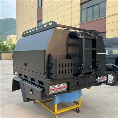 फ्रिज और रसोई प्रणाली के साथ एल्यूमिनियम कैंपर कैनोपी